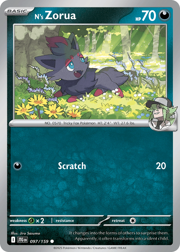 N's Zorua, 97/159, Standard