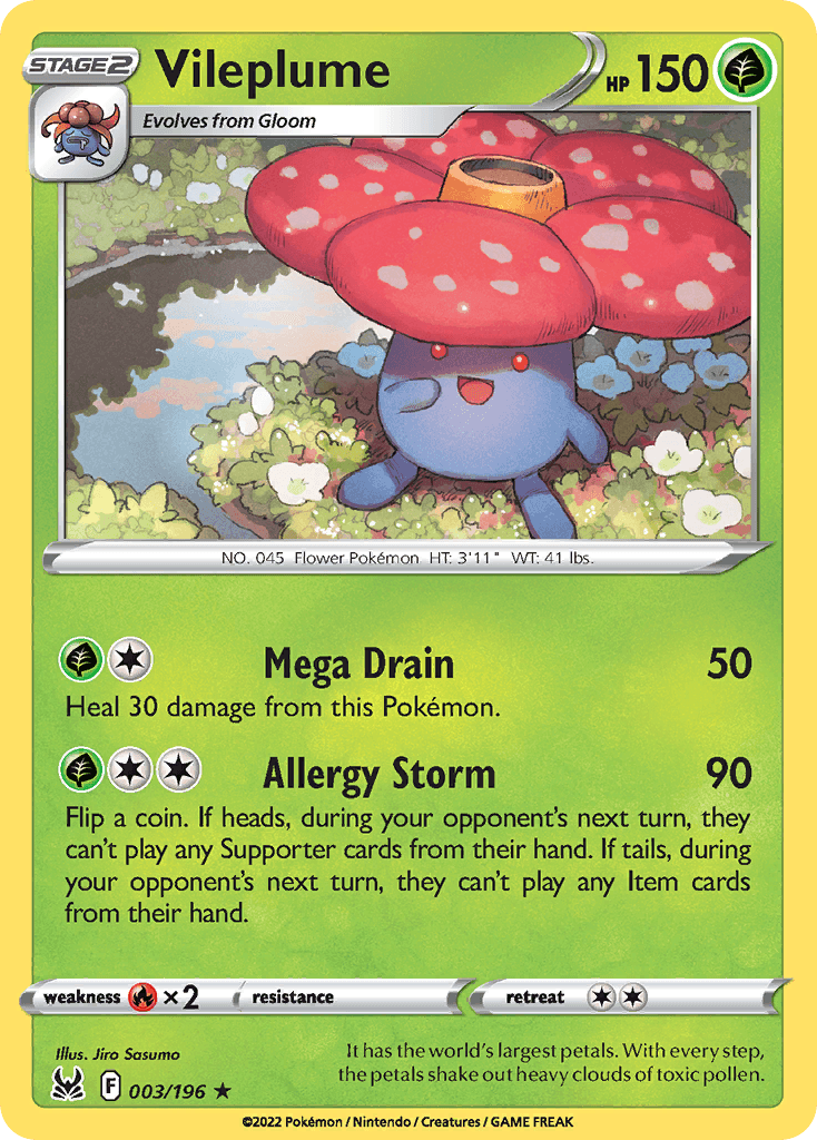 Vileplume, 3/196, Standard