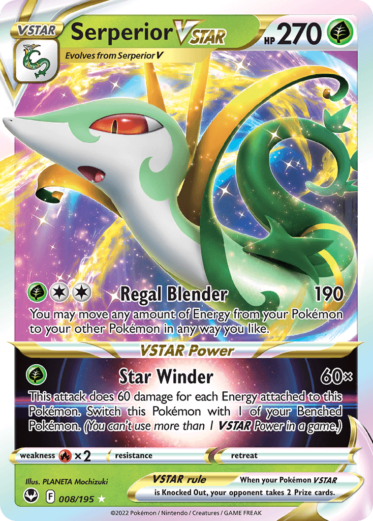 Serperior VSTAR, 8/195, Standard