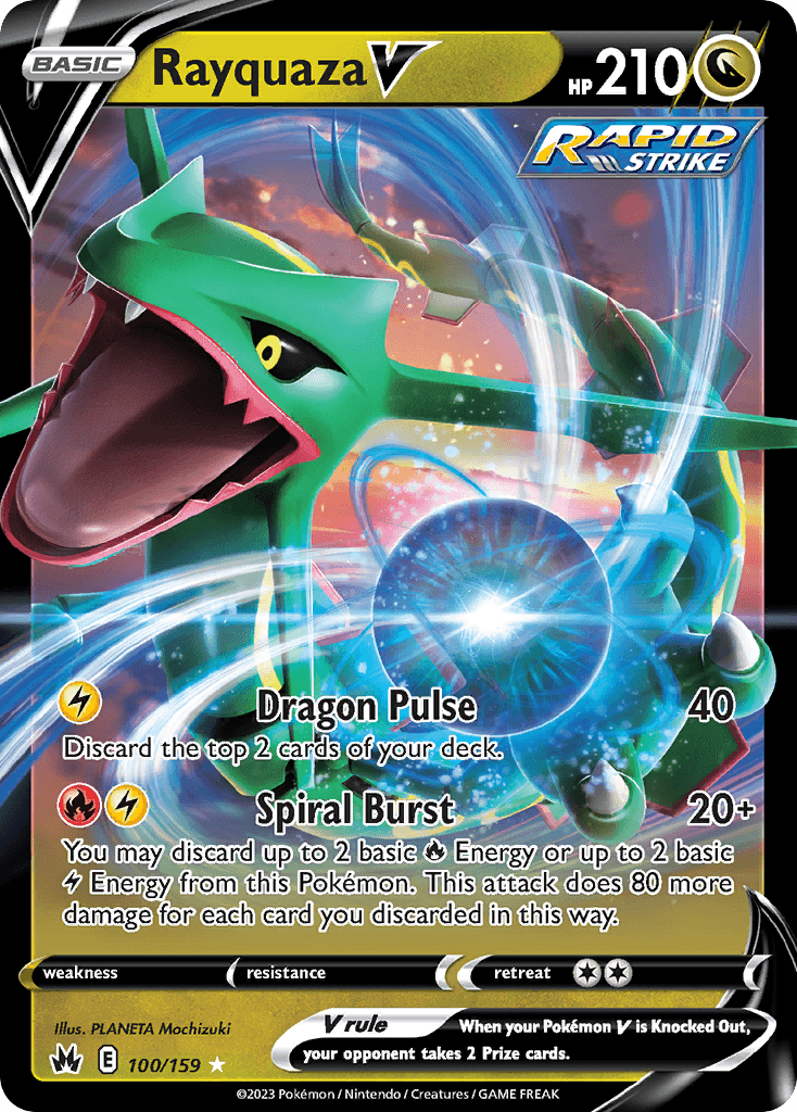 Rayquaza V, 100/159, Standard