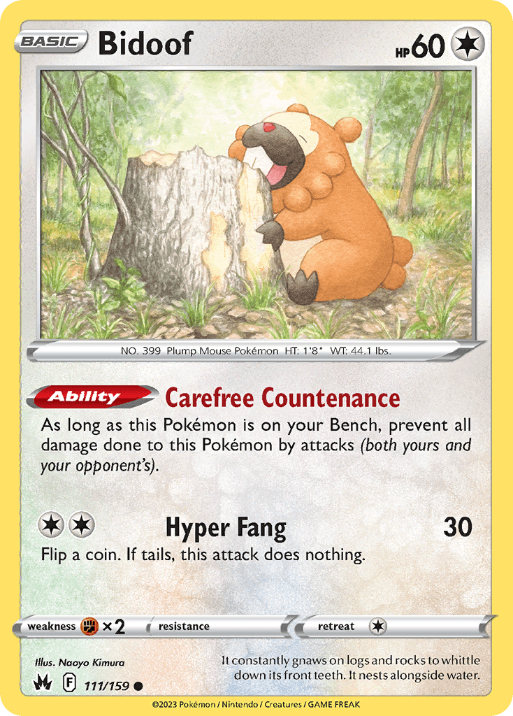 Bidoof, 111/159, Standard