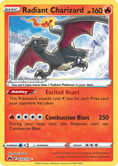Radiant Charizard, 20/159, Standard