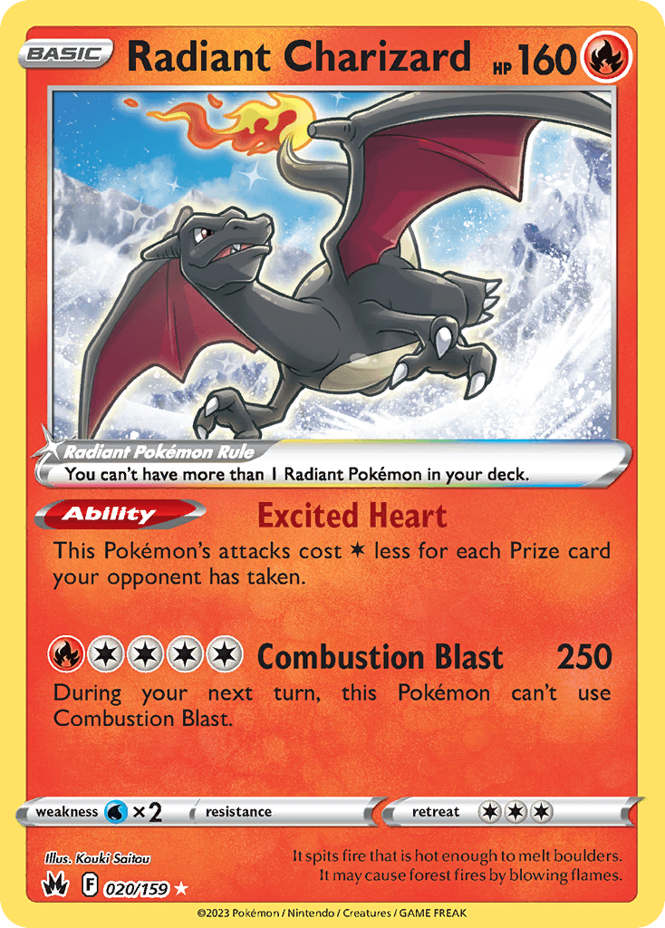 Radiant Charizard, 20/159, Standard