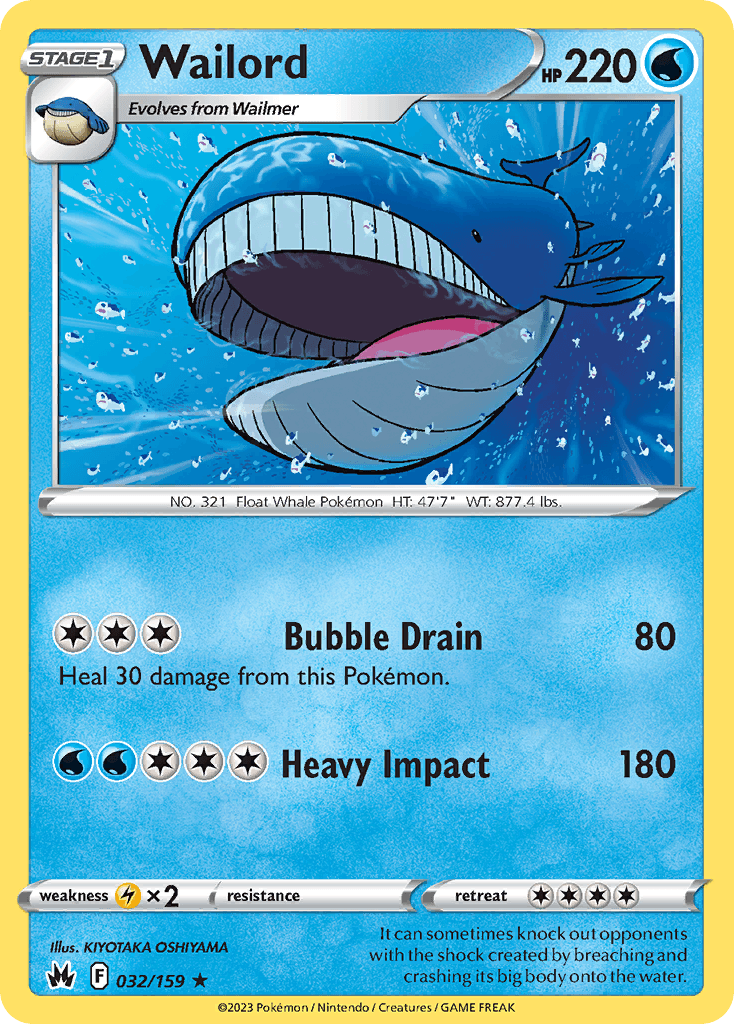 Wailord, 32/159, Standard