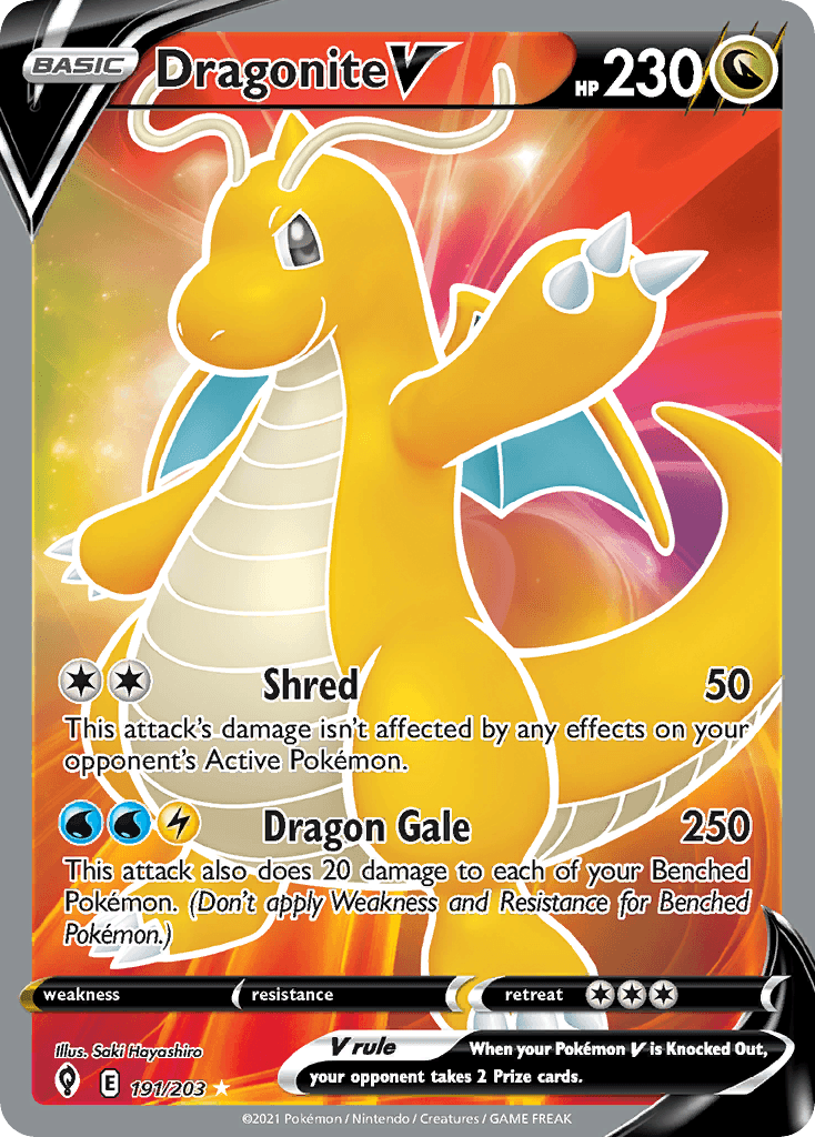 Dragonite V, 191/203, Standard