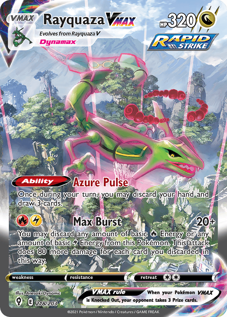 Rayquaza VMAX, 218/203, Standard
