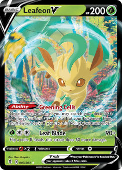 Leafeon V, 7/203, Standard