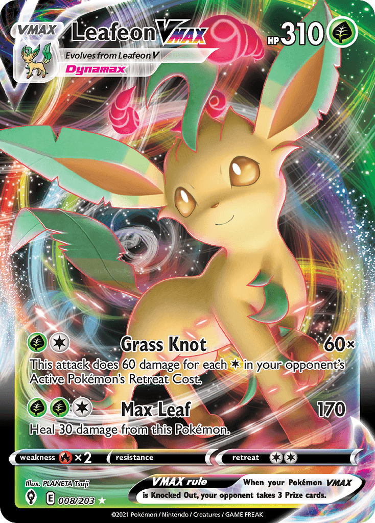Leafeon VMAX, 8/203, Standard