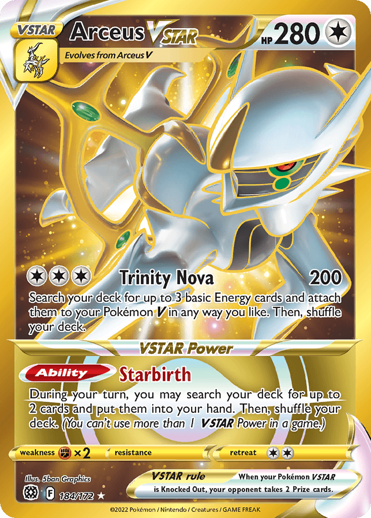 Arceus VSTAR, 184/172, Standard