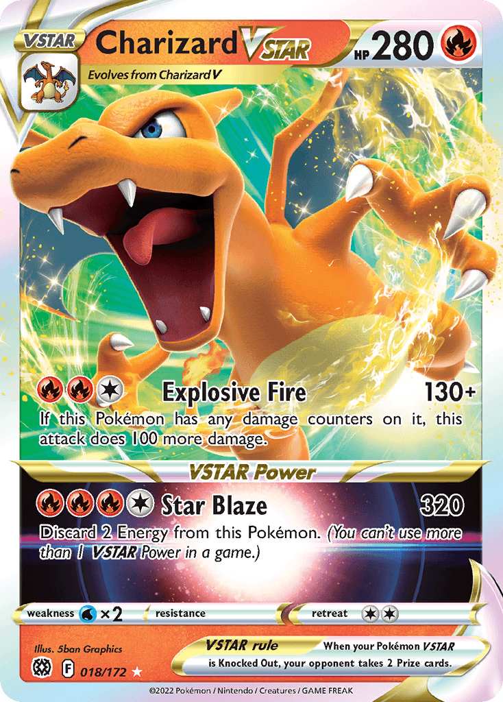 Charizard VSTAR, 18/172, Standard
