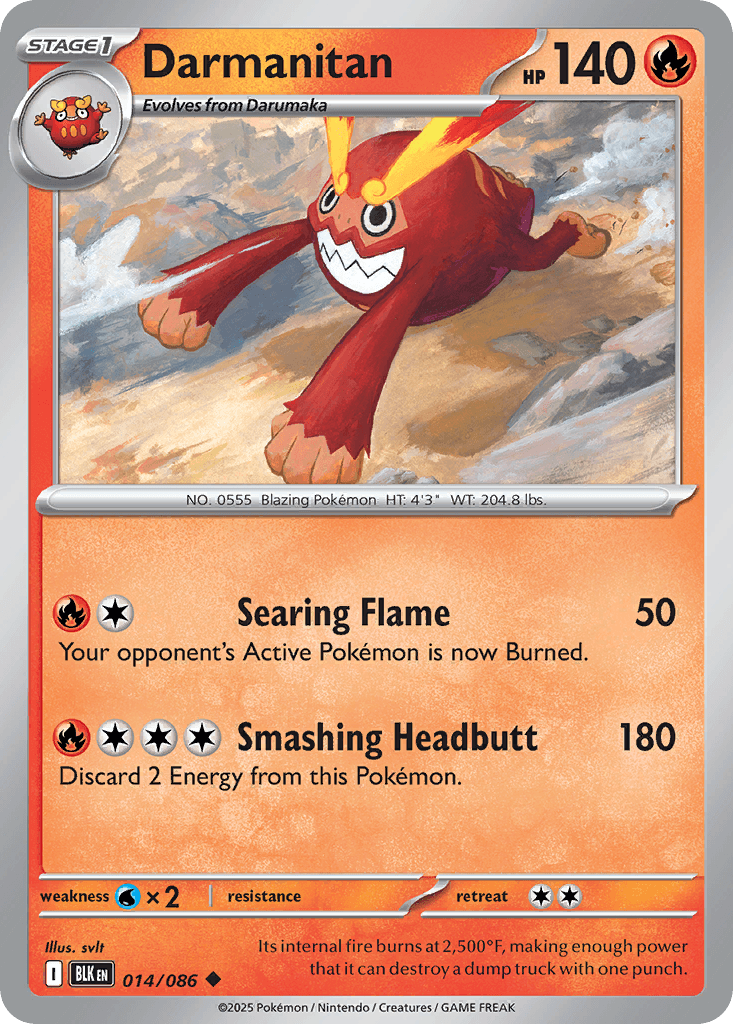 Darmanitan, 14/86, Standard