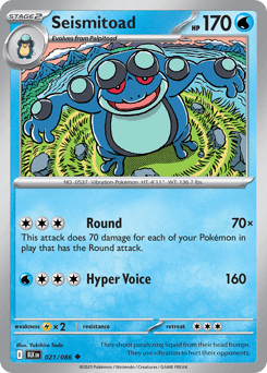 Seismitoad, 21/86, Standard