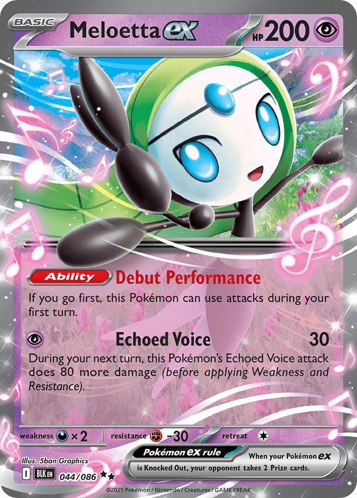 Meloetta ex, 44/86, Standard