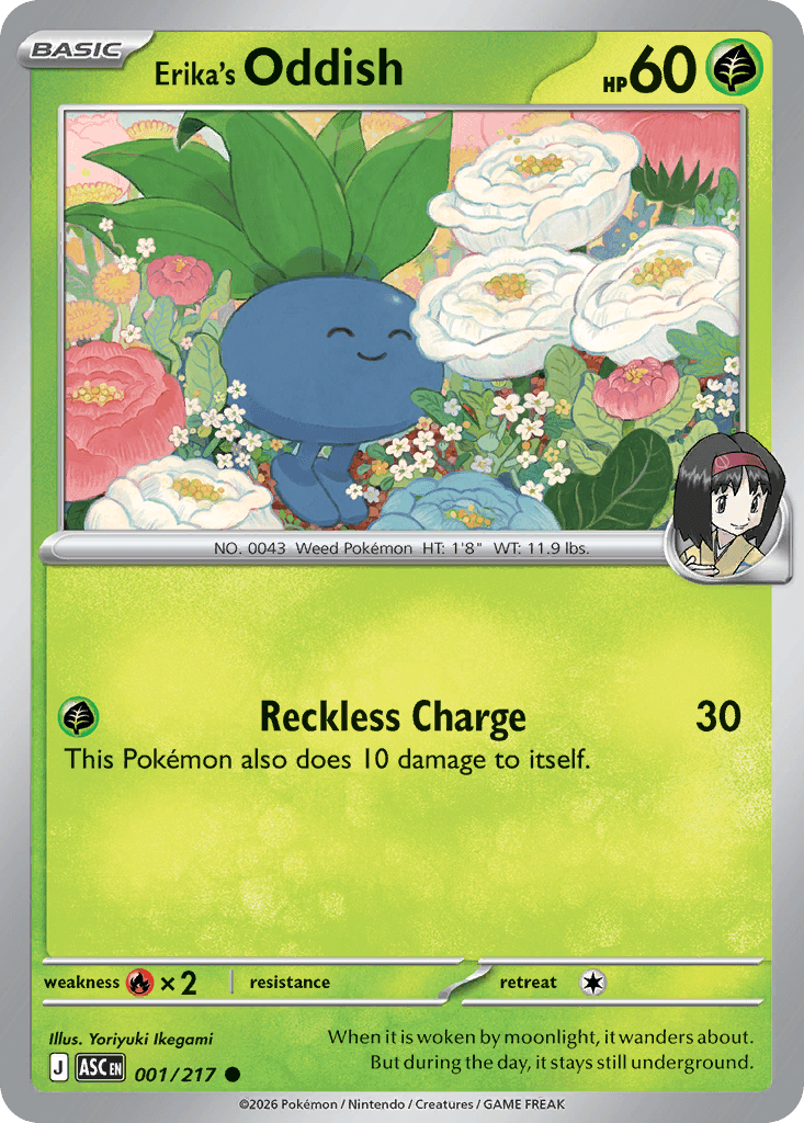 Erika's Oddish, 1/217, Standard