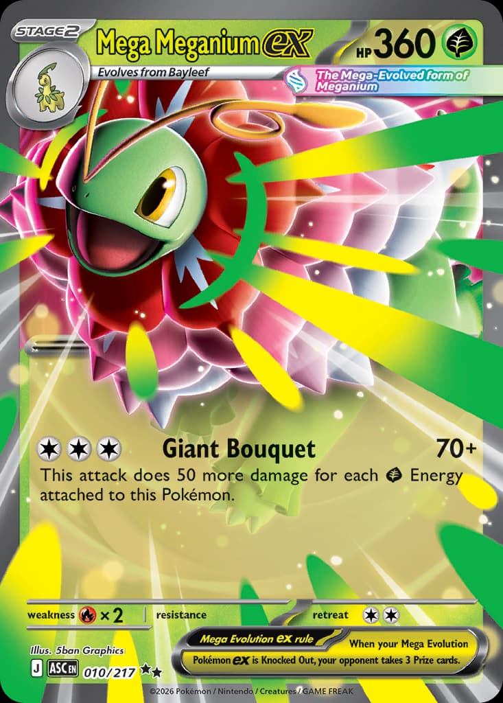 Mega Meganium ex, 10/217, Standard