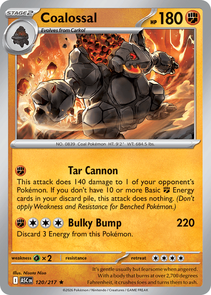 Coalossal, 120/217, Standard
