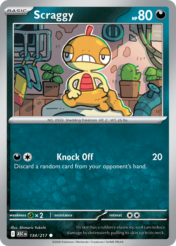 Scraggy, 134/217, Standard