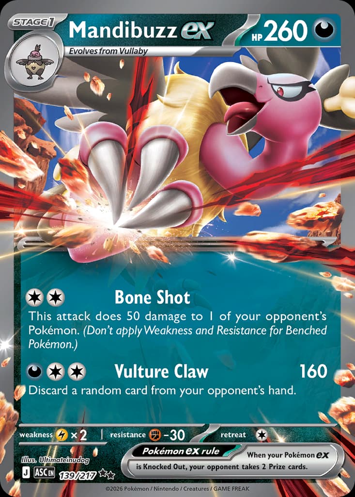 Mandibuzz ex, 139/217, Standard