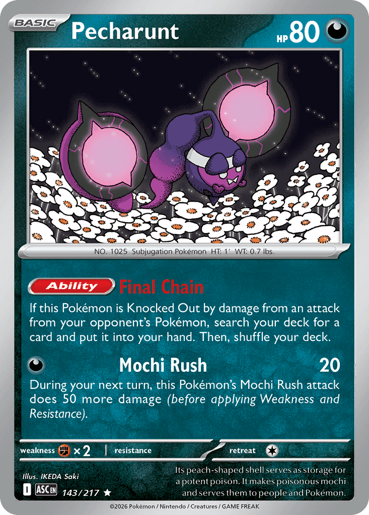 Pecharunt, 143/217, Standard