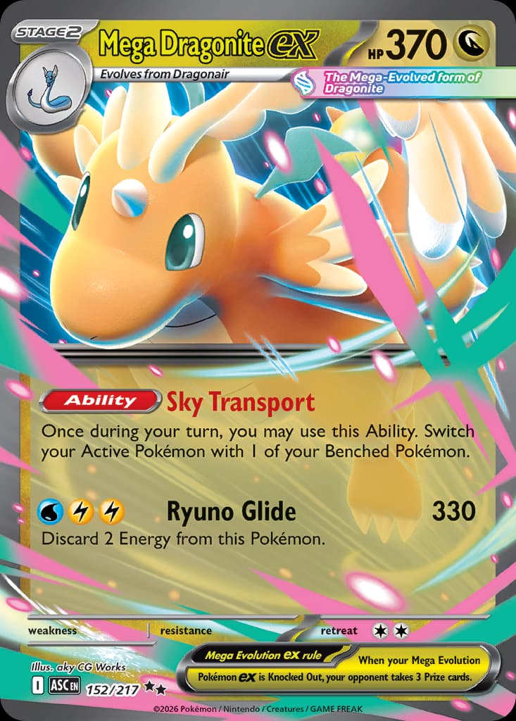 Mega Dragonite ex, 152/217, Standard