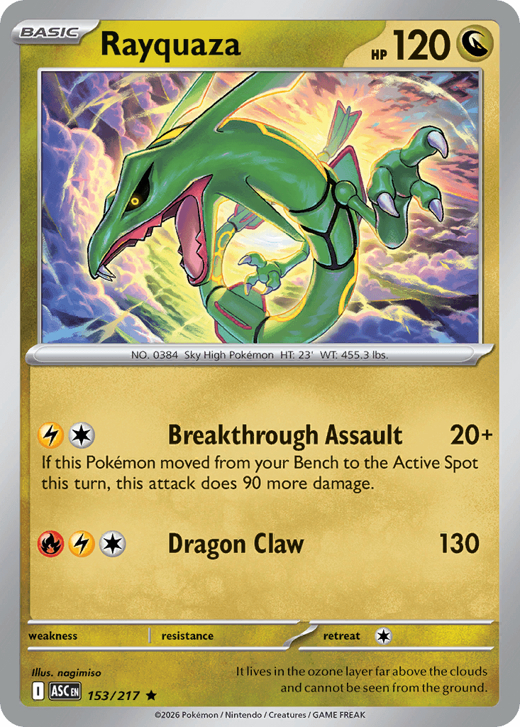Rayquaza, 153/217, Standard