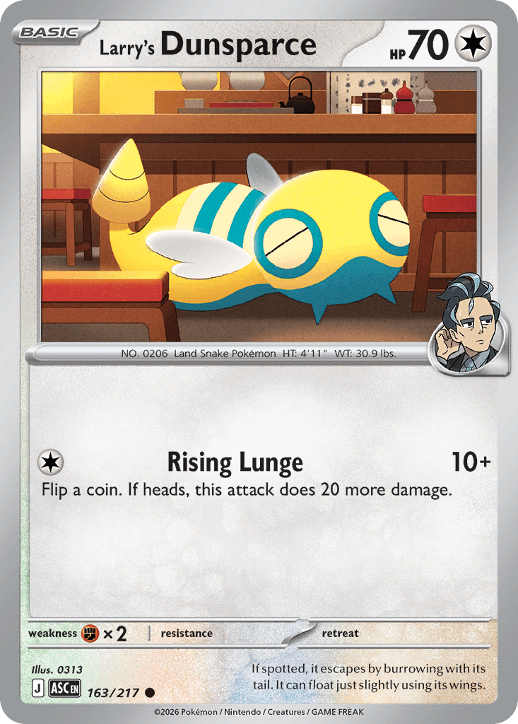 Larry's Dunsparce, 163/217, Standard