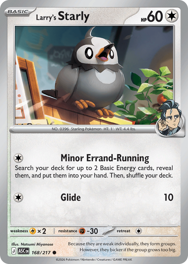Larry's Starly, 168/217, Standard