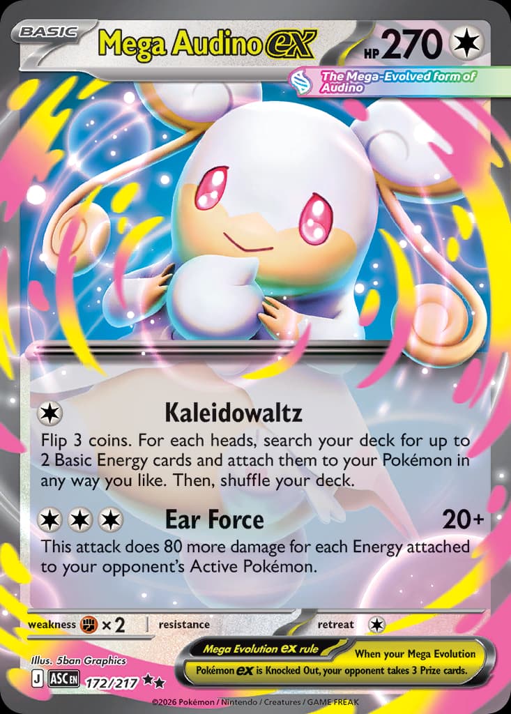 Mega Audino ex, 172/217, Standard