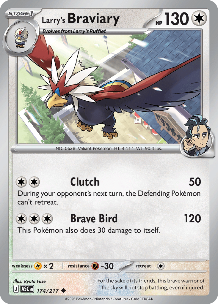 Larry's Braviary, 174/217, Standard