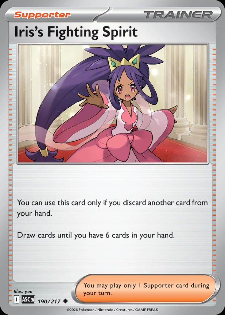 Iris's Fighting Spirit, 190/217, Standard