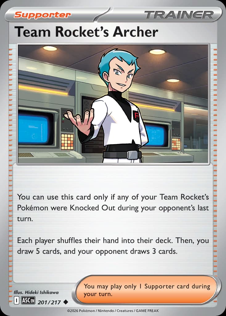 Team Rocket's Archer, 201/217, Standard