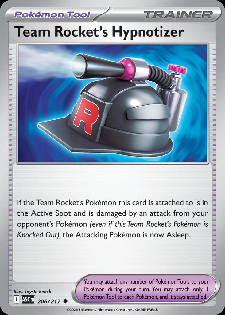 Team Rocket's Hypnotizer, 206/217, Standard