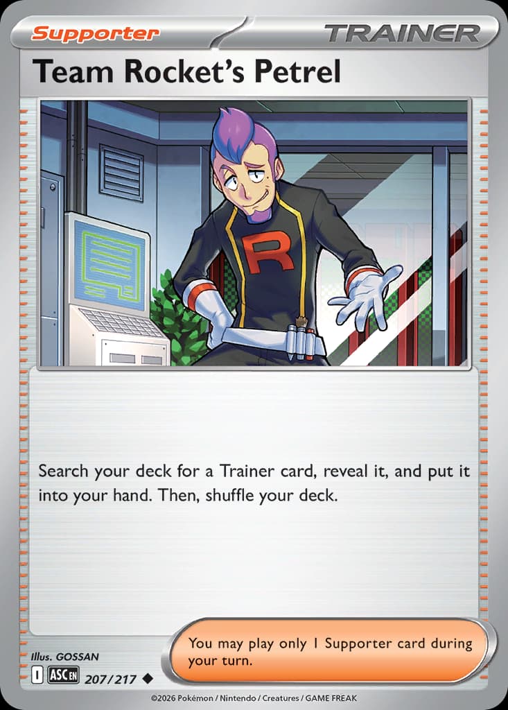 Team Rocket's Petrel, 207/217, Standard