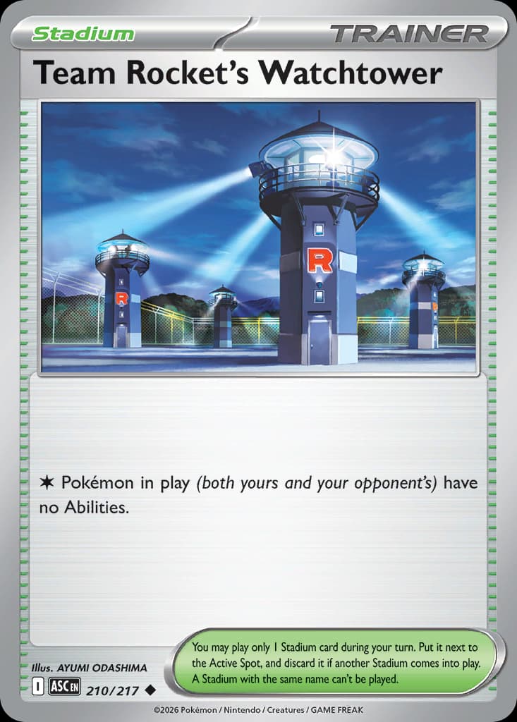 Team Rocket's Watchtower, 210/217, Standard