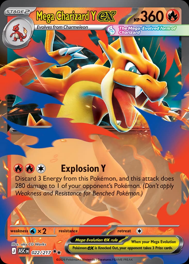 Mega Charizard Y ex, 22/217, Standard