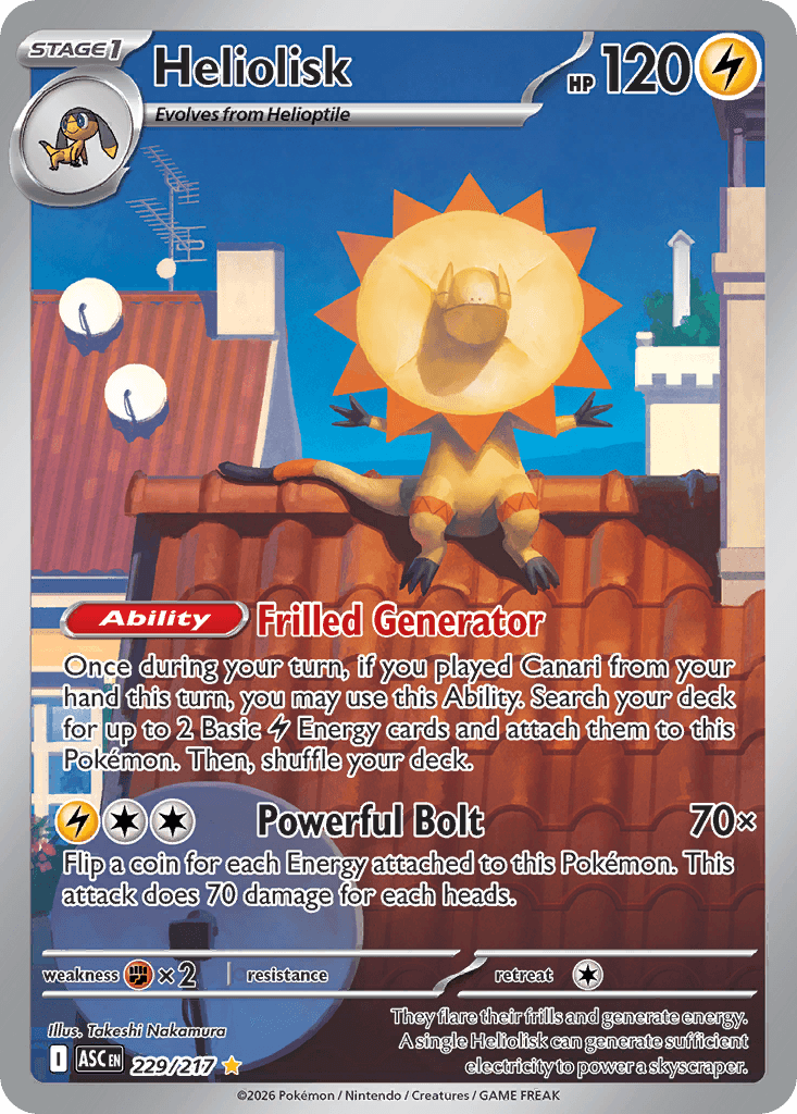 Heliolisk, 229/217, Standard