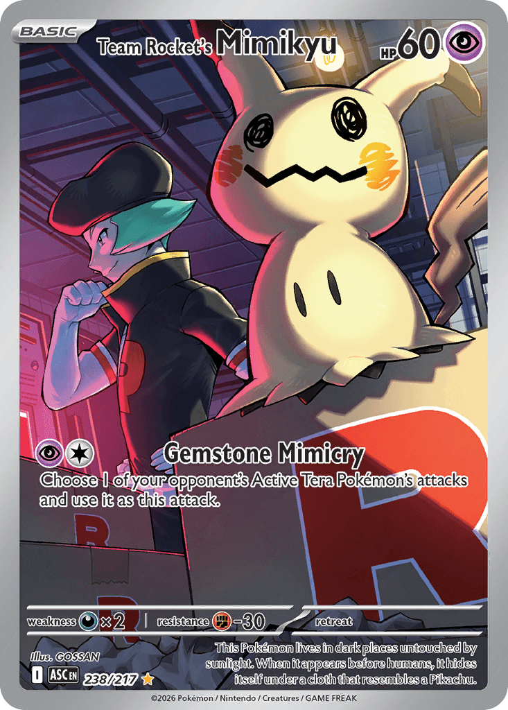 Team Rocket's Mimikyu, 238/217, Standard