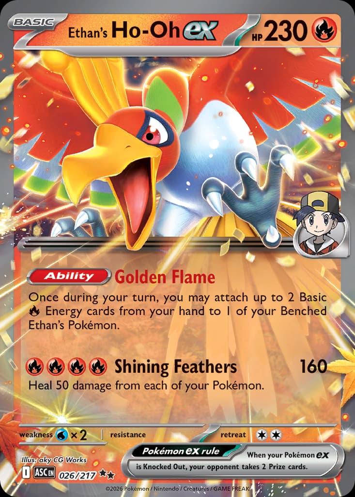 Ethan's Ho-Oh ex, 26/217, Standard