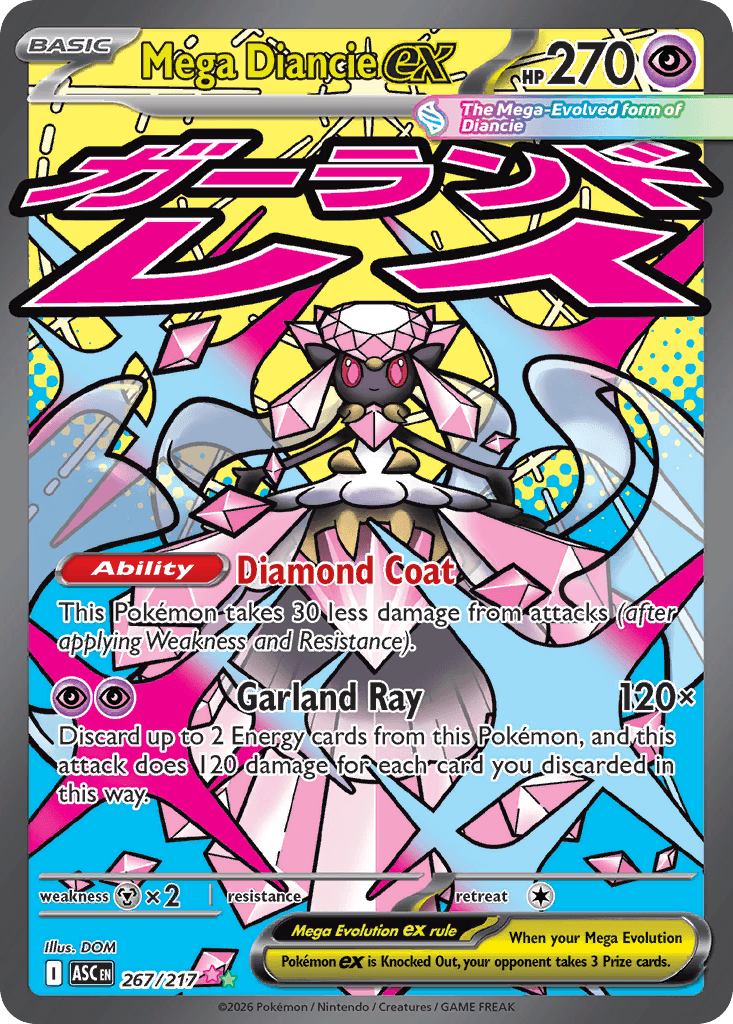 Mega Diancie ex, 267/217, Standard