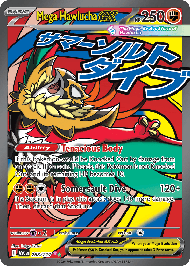Mega Hawlucha ex, 268/217, Standard