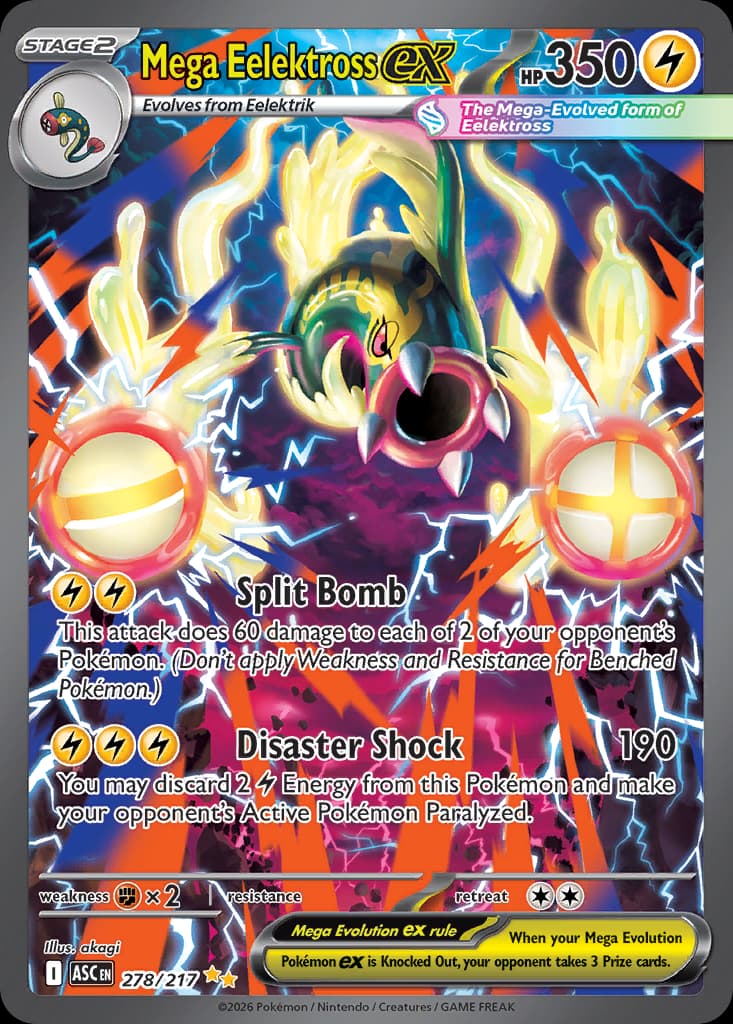 Mega Eelektross ex, 278/217, Standard