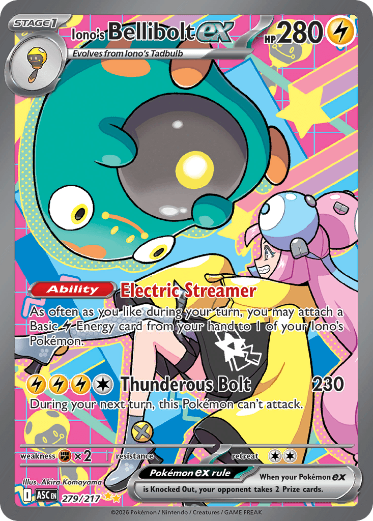 Iono's Bellibolt ex, 279/217, Standard