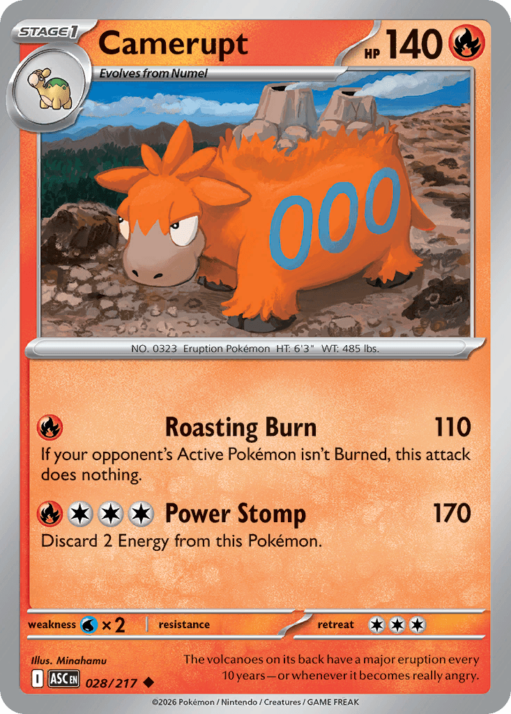 Camerupt, 28/217, Standard