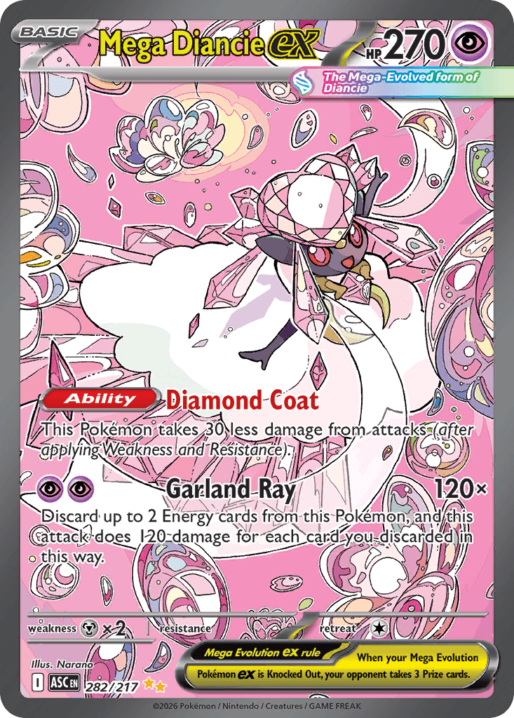 Mega Diancie ex, 282/217, Standard
