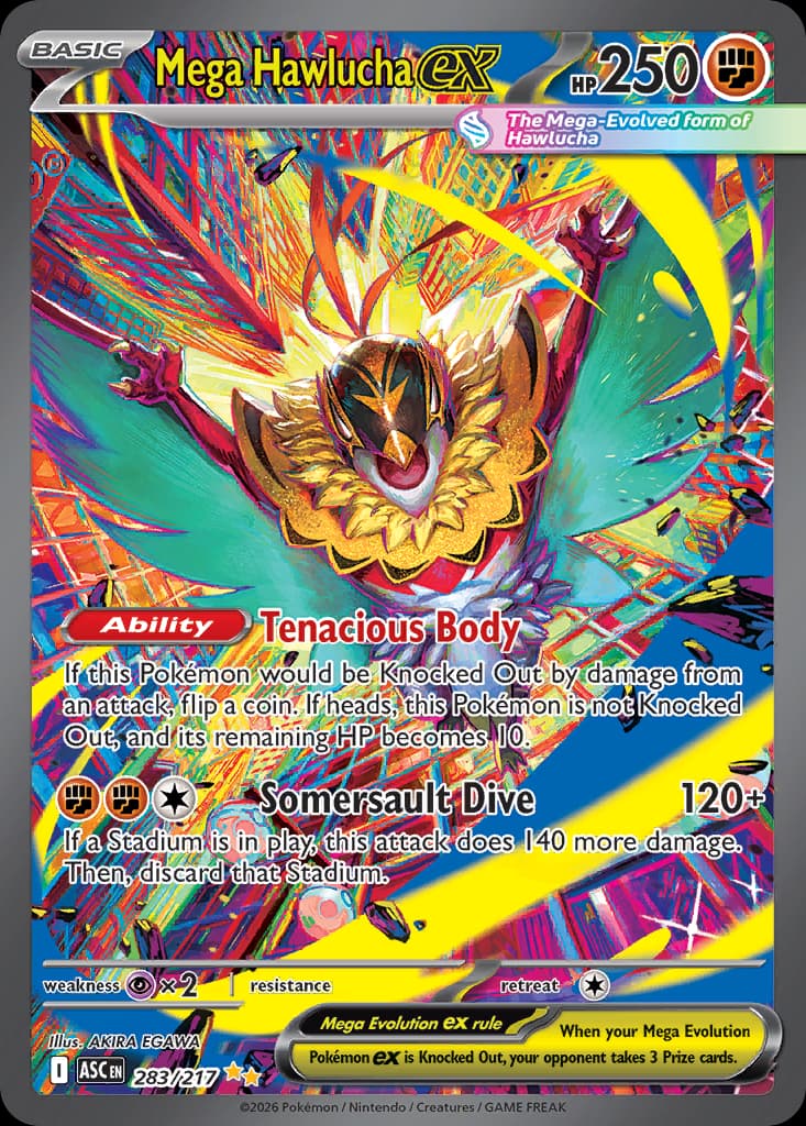 Mega Hawlucha ex, 283/217, Standard