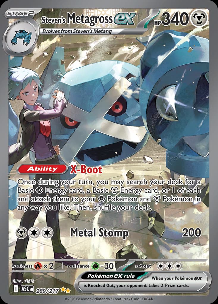 Steven's Metagross ex, 289/217, Standard