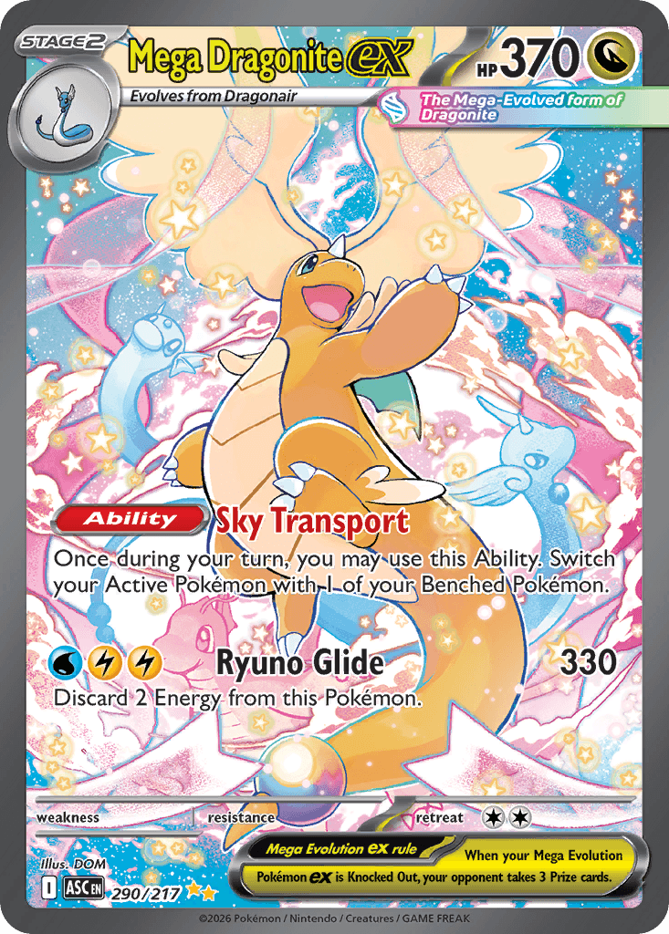 Mega Dragonite ex, 290/217, Standard