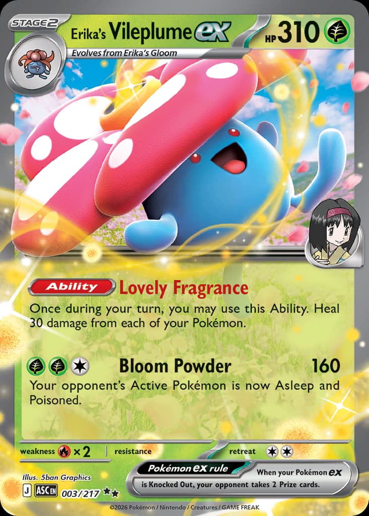 Erika's Vileplume ex, 3/217, Standard