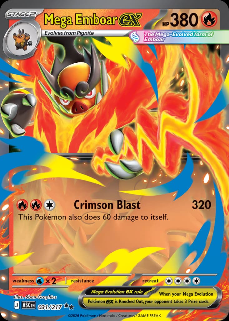 Mega Emboar ex, 31/217, Standard