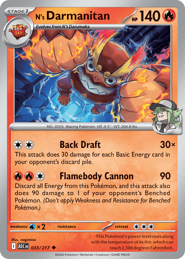 N's Darmanitan, 33/217, Standard